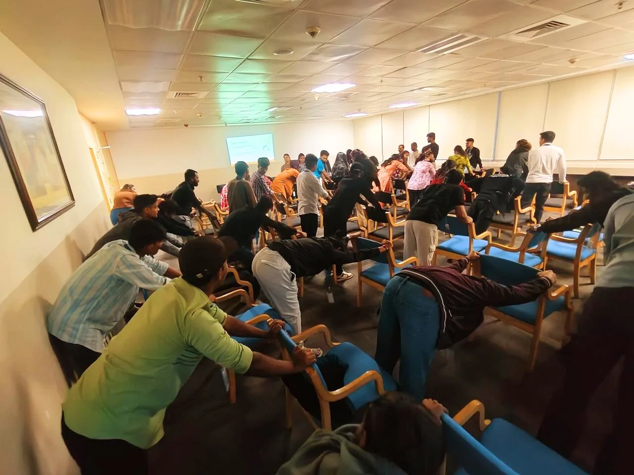 Corporate posture correction workshop conducted by In-Motion Rehab