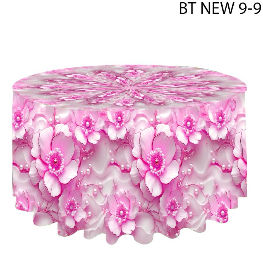 Pink Peonies Table Cloth (Round Table)