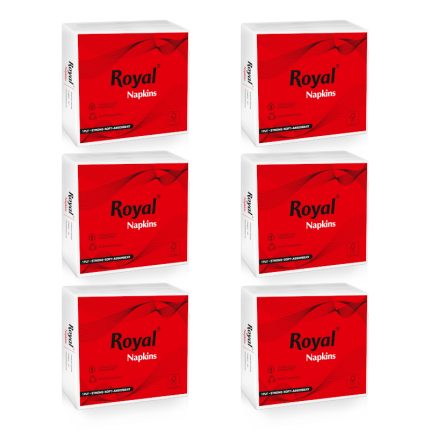 Royal Tissue Paper Napkins 70 Pulls - Pack of 6